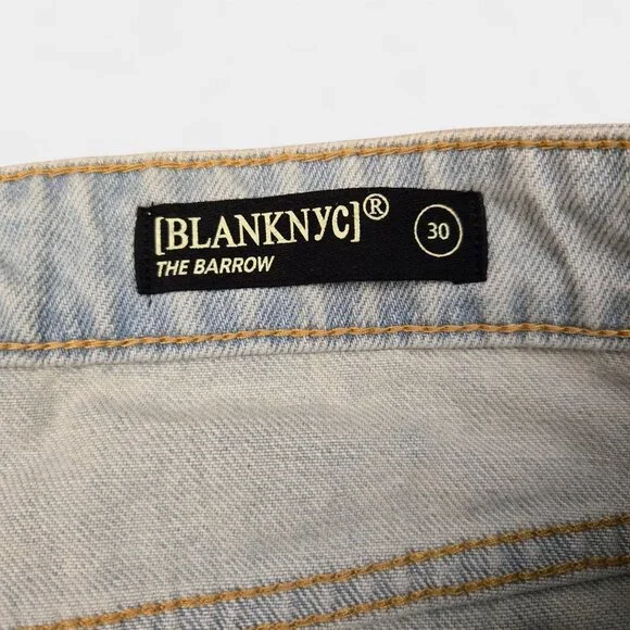 BlankNYC The Barrow High Rise Crochet Front Cutoff Shorts 30 Granny Square NWT - Picture 5 of 11